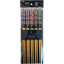 5 Pair 9.5" Bamboo Chopsticks - Dragon